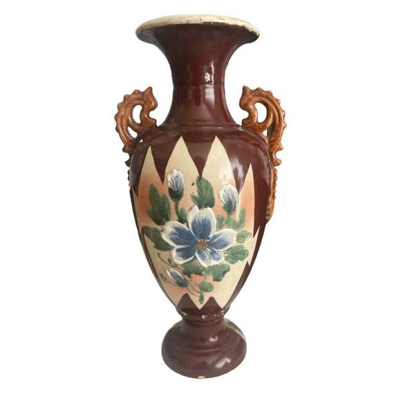 Vintage Vintage Satsuma Style Ornate Japanese Vase 10” - Picture 4 of 13
